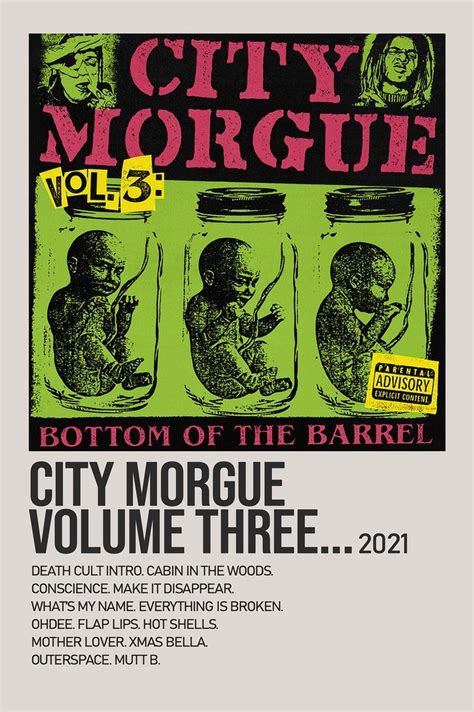 City Morgue Vol 3 Bottom Of The Barrel By Zillakami Minimalist Album