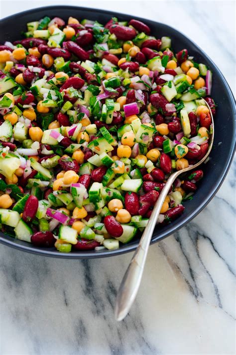 Mediterranean Bean Salad Recipe Cookie And Kate Karinokada