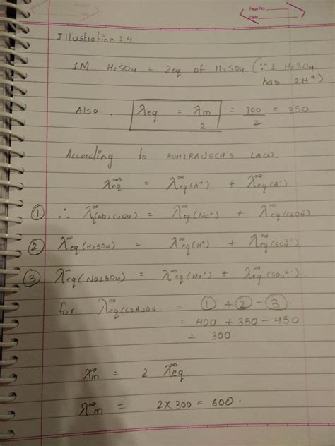 Calculate Molar Conductance At Of Oxalic Acid At Infinite Dilution