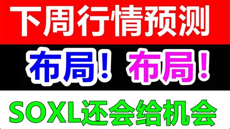 美股下周行情预测AAPL上调目标价SOXL二次抄底机会AAPL QQQ SOXL AMD SPXL SHOP NVDA AMZN