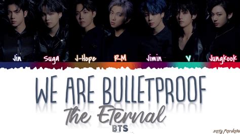 Bts We Are Bulletproof The Eternal Lyrics [color Coded Han Rom