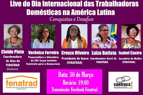 FENATRAD promove live sobre o Dia Internacional das Trabalhadoras Domésticas na América Latina