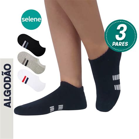 Kit 3 Pares Meia Sapatilha Curta Atoalhada Masculina 39 43 2