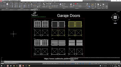 Garage Door Cad Block ⏬ In Autocad Drawings Cad Blocks Youtube