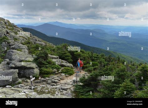 Wanderweg Mount Mansfield Vermont Usa Stock Photo Alamy