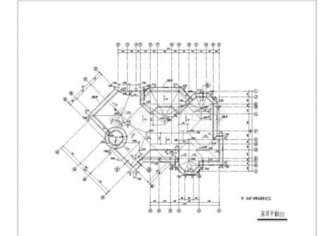 某地超大别墅建筑施工图（共8张）联排别墅土木在线