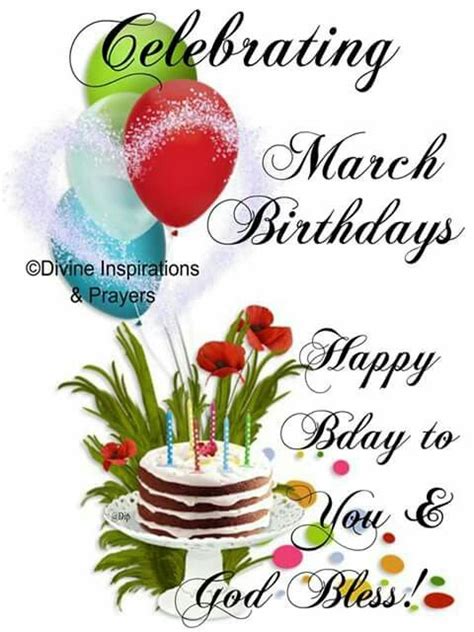 Pin By Delores Anderson On Celebrate March Birthday Happy Birthday