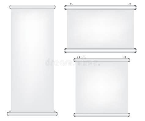 Roll Up And Projector Screen Illustration Stock Vector Illustration