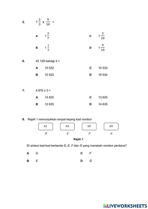 1240502 Ujian Matematik Tahun 5 Khairina23