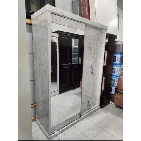 Jual Lemari Pakaian Sliding Hpl Marble Shopee Indonesia