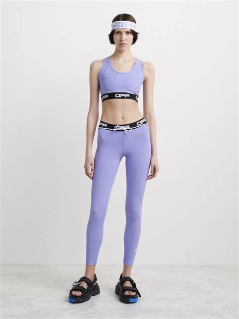 Logo Underband Bra Top In Purple Off White Official Us