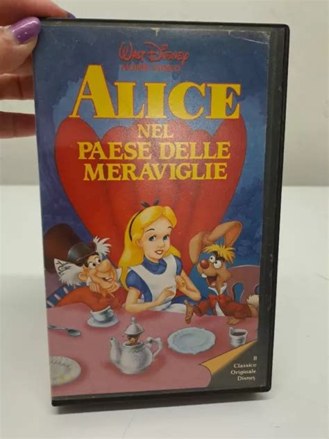 VHS WALT DISNEY Home Video Alice Nel Paese Delle Meraviglie 1984 EUR