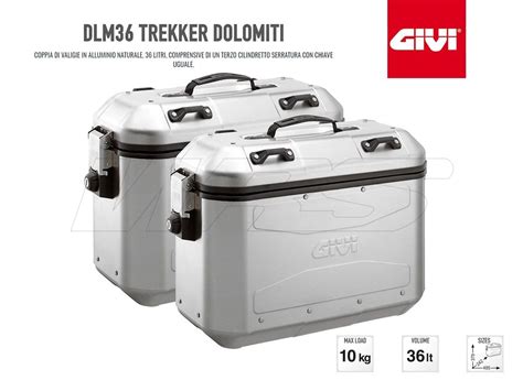 Dlmk36apack2 Dlm36a Givi Retro Fit Pair Panniers Trekker Dolomiti 36lt