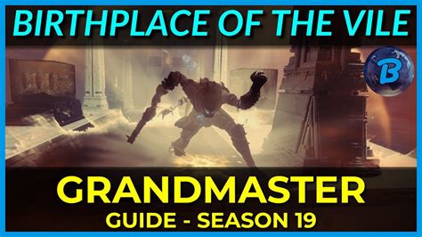 Birthplace Of The Vile Grandmaster Nightfall Platinum Rewards YouTube