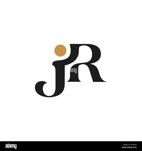 Initial Jr Letter Logo Vector Template Design Creative Abstract Letter