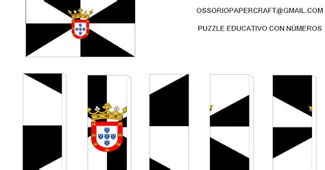 Ossorio Recortables De Papel Puzzle Educativo Recortable De La Bandera