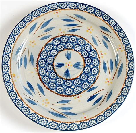 Old World Blue Dinner Plate By Temp Tations Replacements Ltd