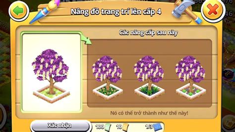 Hay Day Cách Nâng Cấp Đồ Trang Trí lên cấp 4 game hayday How to