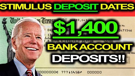 Bank Account Deposit Dates Up To Stimulus Checks Hitting