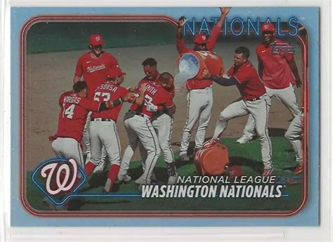 Feuille Arc En Ciel Parall Le Washington Nationals Topps Series