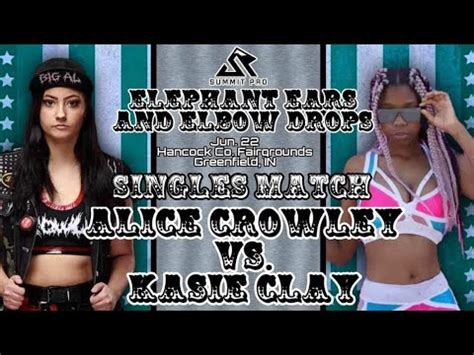 Alice Crowley V Kasie Clay Summit Pro Wrestling Hancock County Fair