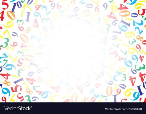 Background with numbers copy space Royalty Free Vector Image