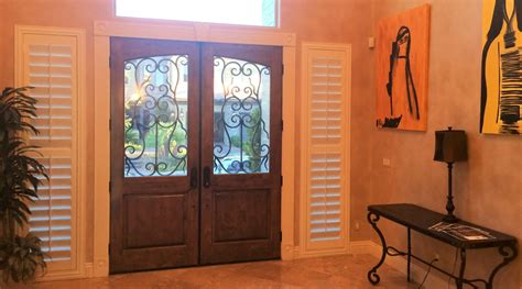 Entryway And Sidelight Shutters Sunburst Shutters Indianapolis