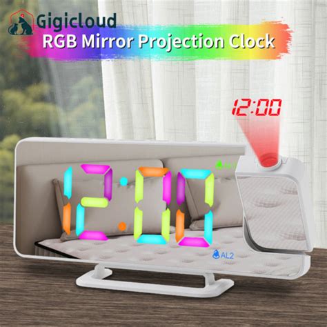 Gigicloud Projection Alarm Clock With Rotatable Projector Levels