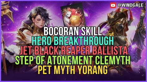 BOCORAN SKILL HERO LEGENDARY BREAKTHROUGH BALLISTA DAN CLEMYTH DAN PET