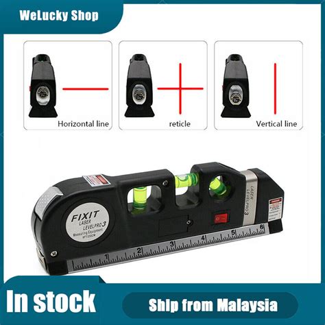 Laser Level Horizon Vertical Measure 8ft Aligner Standard And Metric