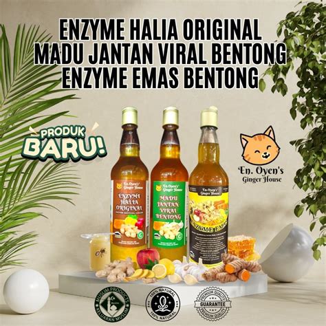 Free T Enzyme Halia Original Madu Jantan Dalam Botol Kaca Dari