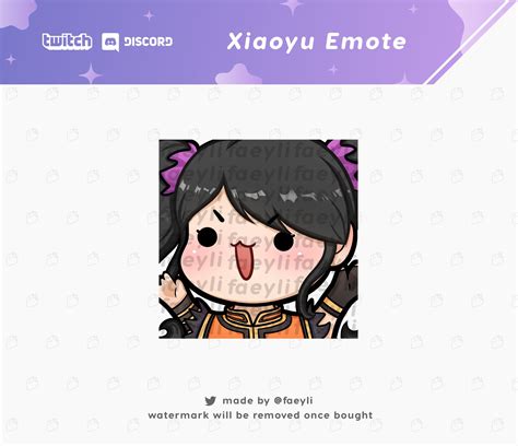 Premade Tekken Xiaoyu Emote Twitch Discord Etsy