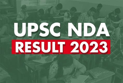 UPSC NDA Result 2023 Marks Of Recommended Candidates Released Check