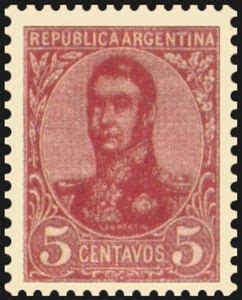 Stamp Jos Francisco De San Mart N Perf X