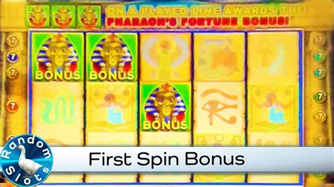 Pharaoh S Fortune Slot Machine First Spin Bonus Youtube