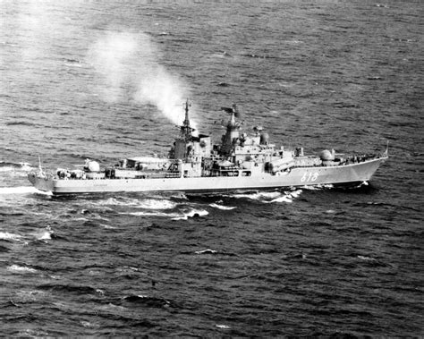 An Aerial Starboard Quarter View Of The Soviet SOVREMENNYY Class Guided