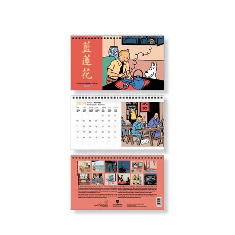 Calendrier Poser Tintin Accueil Boutique Tintin Tint