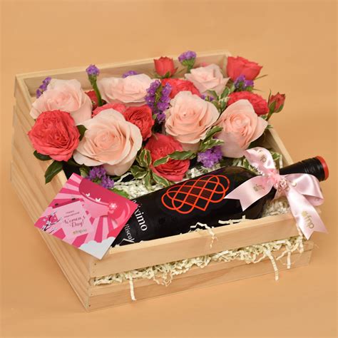 Flowers And Proximo Rioja Red Wine Hampers Delivery In Singapore Fnp Sg
