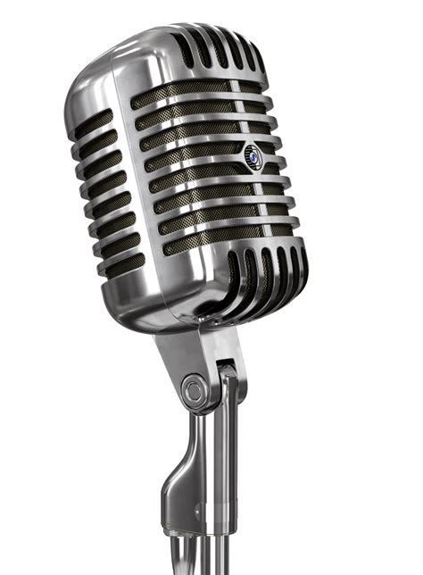 Vintage Microphone And Stand Transparent Png Stickpng