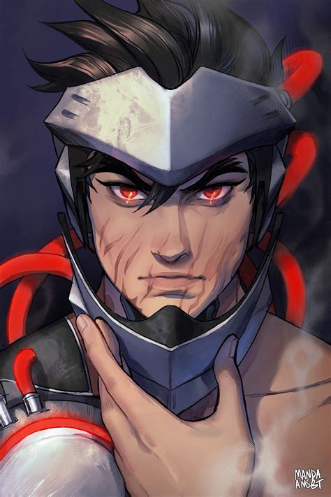 Artstation Genji Blackwatch Manda Schank Overwatch Genji Gengi
