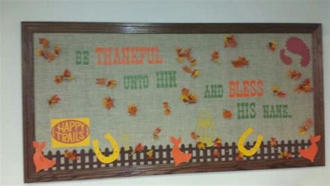 Fall Bulletin Board Church Bulletin Boards, Happy Trails