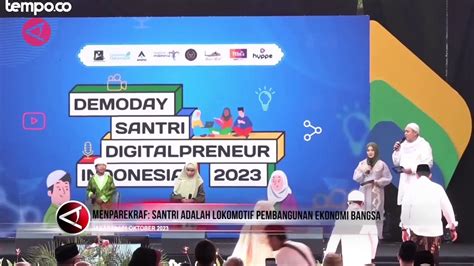 Hari Santri Sandiaga Uno Santri Sebagai Lokomotif Prmbangaunan Ekonomi