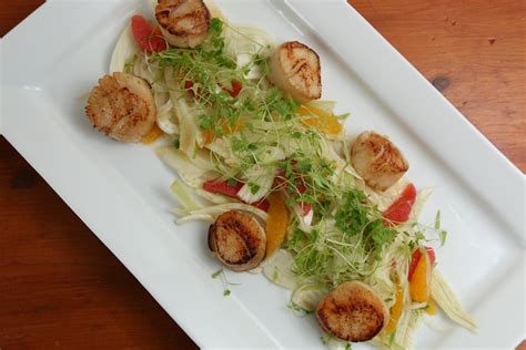 Homemade Pan Seared Scallops With Fennel And Citrus Salad Rrecipes