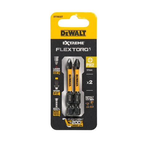 DeWalt Set Udarnih Bitova DT70532T PH2 X 57mm 2 Komada Hobi Centar