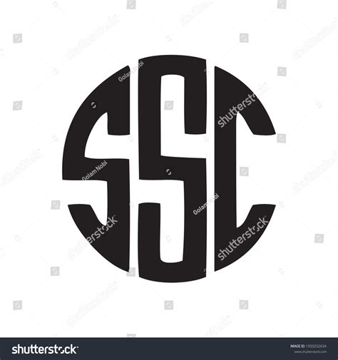 Ssc Letter Logo Design Icon Stock Vector Royalty Free 1950252634