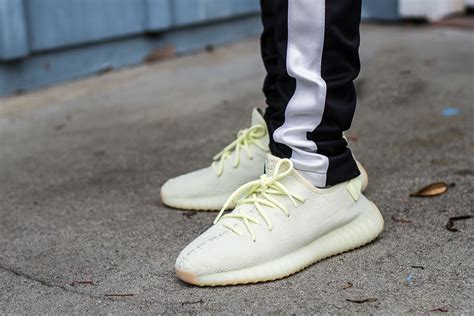 Adidas Yeezy Boost 350 V2 Butter On Feet Sneaker Review