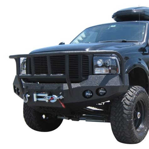 Iron Bull Bumpers® Ford F 350 Super Duty 2005 Full Width Black Front Winch Hd Bumper