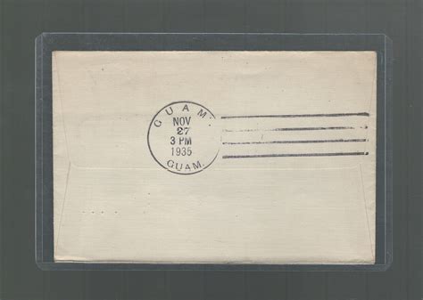 US First Flight Cover Pan Am SF To Newton Center Via Guam 1935 US Scott