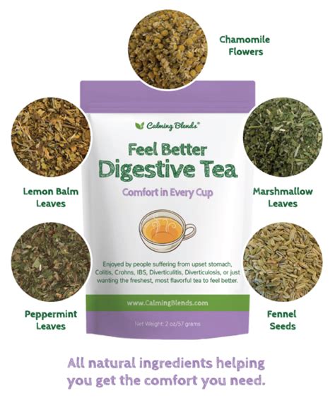 Feel Better Digestive Tea Calming Blends