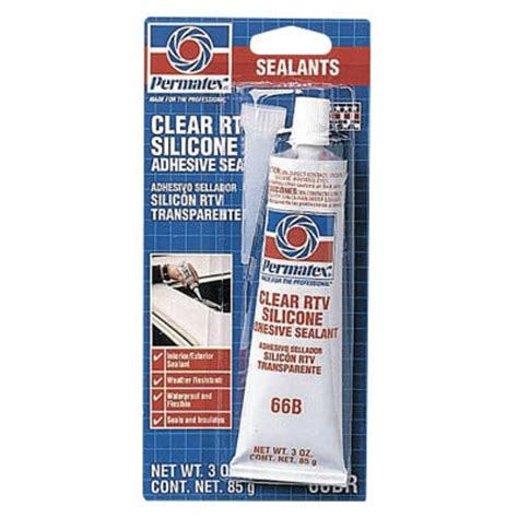 Clear Rtv Silicone Adhesive Sealants 3 Oz Tube Clear Pcg Safety